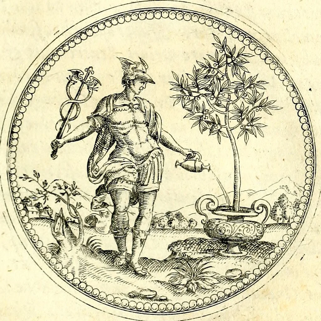 An illustration from Symbolorvm et emblematvm ex re herbaria desvmtorvm centvria vna, 1590, leaf 38