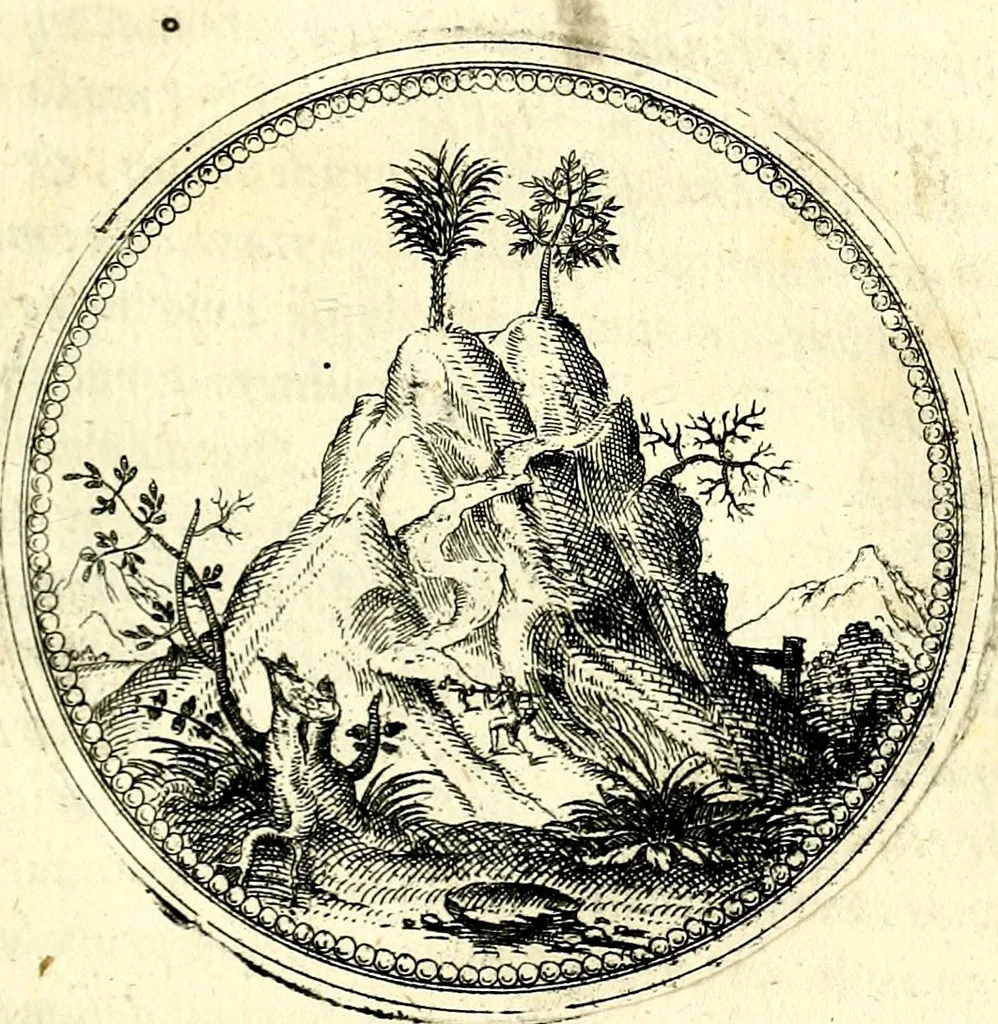 An illustration from Symbolorvm et emblematvm ex re herbaria desvmtorvm centvria vna, 1590, leaf 44