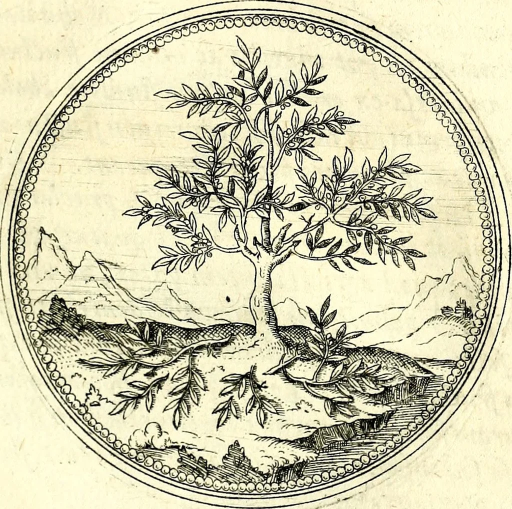 An illustration from Symbolorvm et emblematvm ex re herbaria desvmtorvm centvria vna, 1590, leaf 46