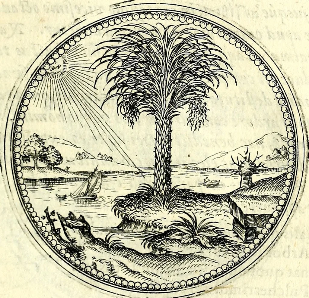 An illustration from Symbolorvm et emblematvm ex re herbaria desvmtorvm centvria vna, 1590, leaf 50