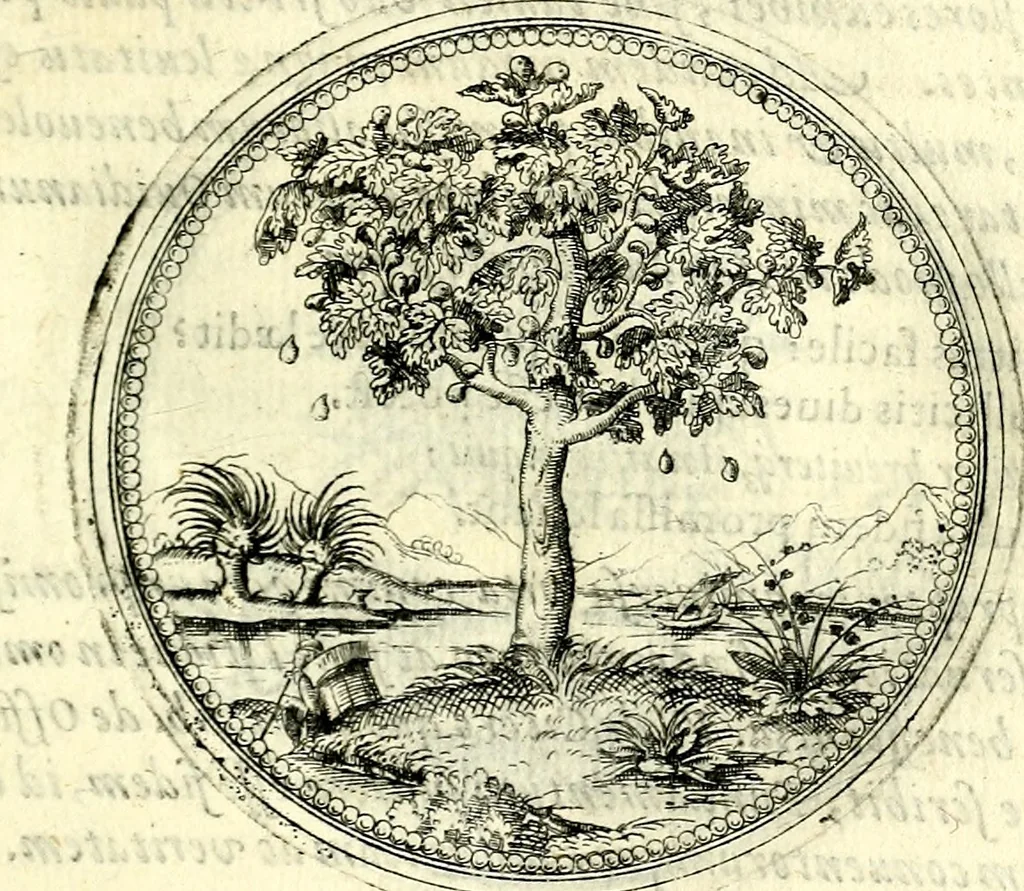 An illustration from Symbolorvm et emblematvm ex re herbaria desvmtorvm centvria vna, 1590, leaf 52