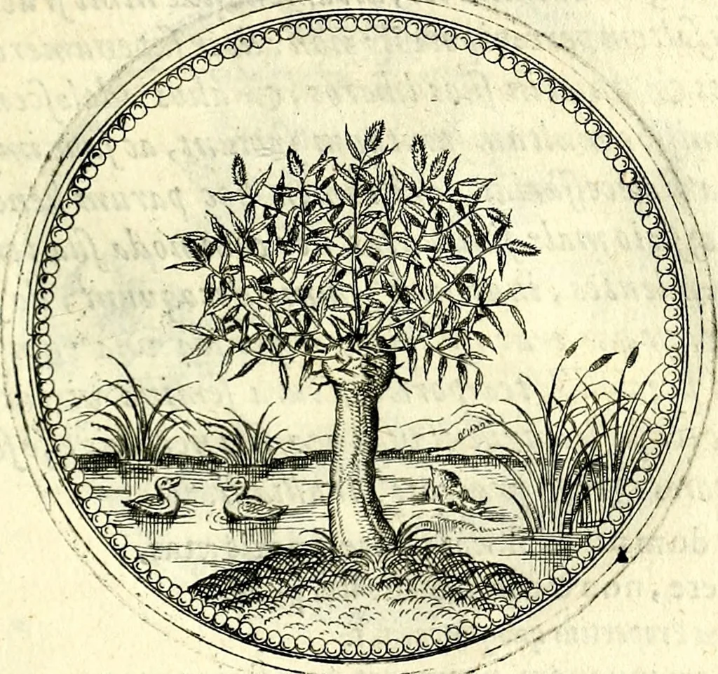 An illustration from Symbolorvm et emblematvm ex re herbaria desvmtorvm centvria vna, 1590, leaf 54