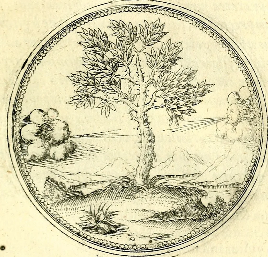 An illustration from Symbolorvm et emblematvm ex re herbaria desvmtorvm centvria vna, 1590, leaf 56