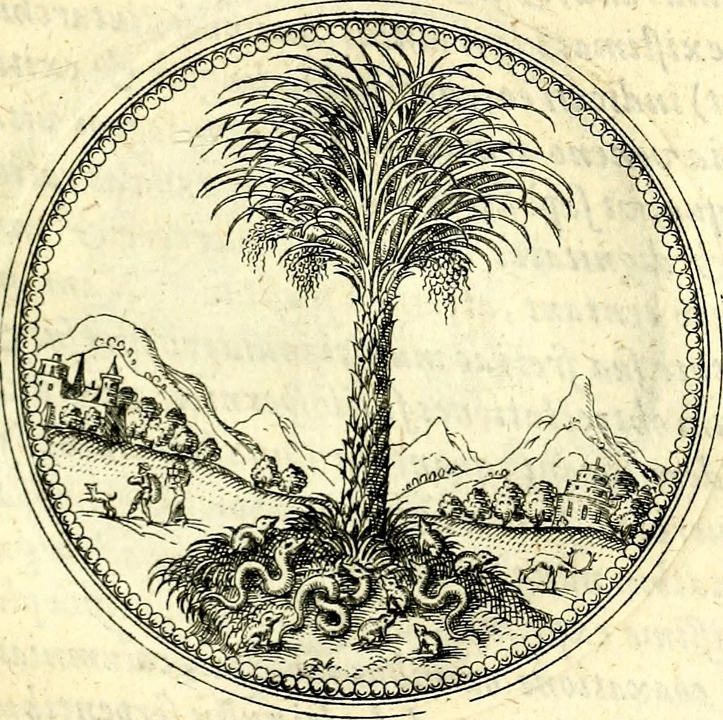 An illustration from Symbolorvm et emblematvm ex re herbaria desvmtorvm centvria vna, 1590, leaf 82