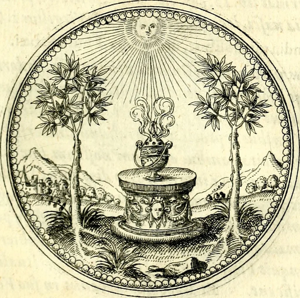An illustration from Symbolorvm et emblematvm ex re herbaria desvmtorvm centvria vna, 1590, leaf 94