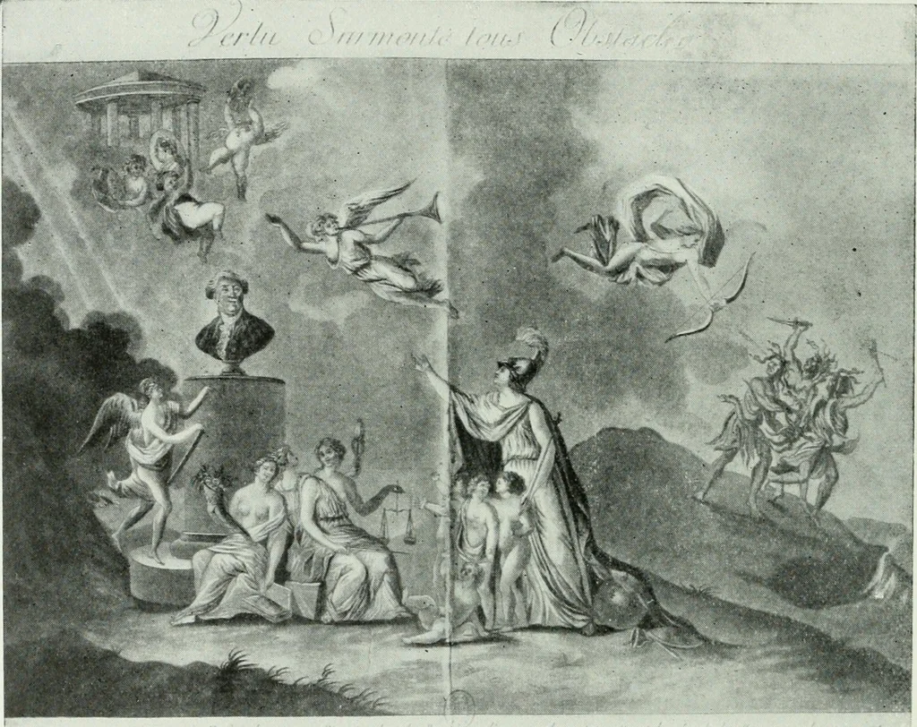 An illustration from Symbol and satire in the French Revolution, 1912, leaf 107