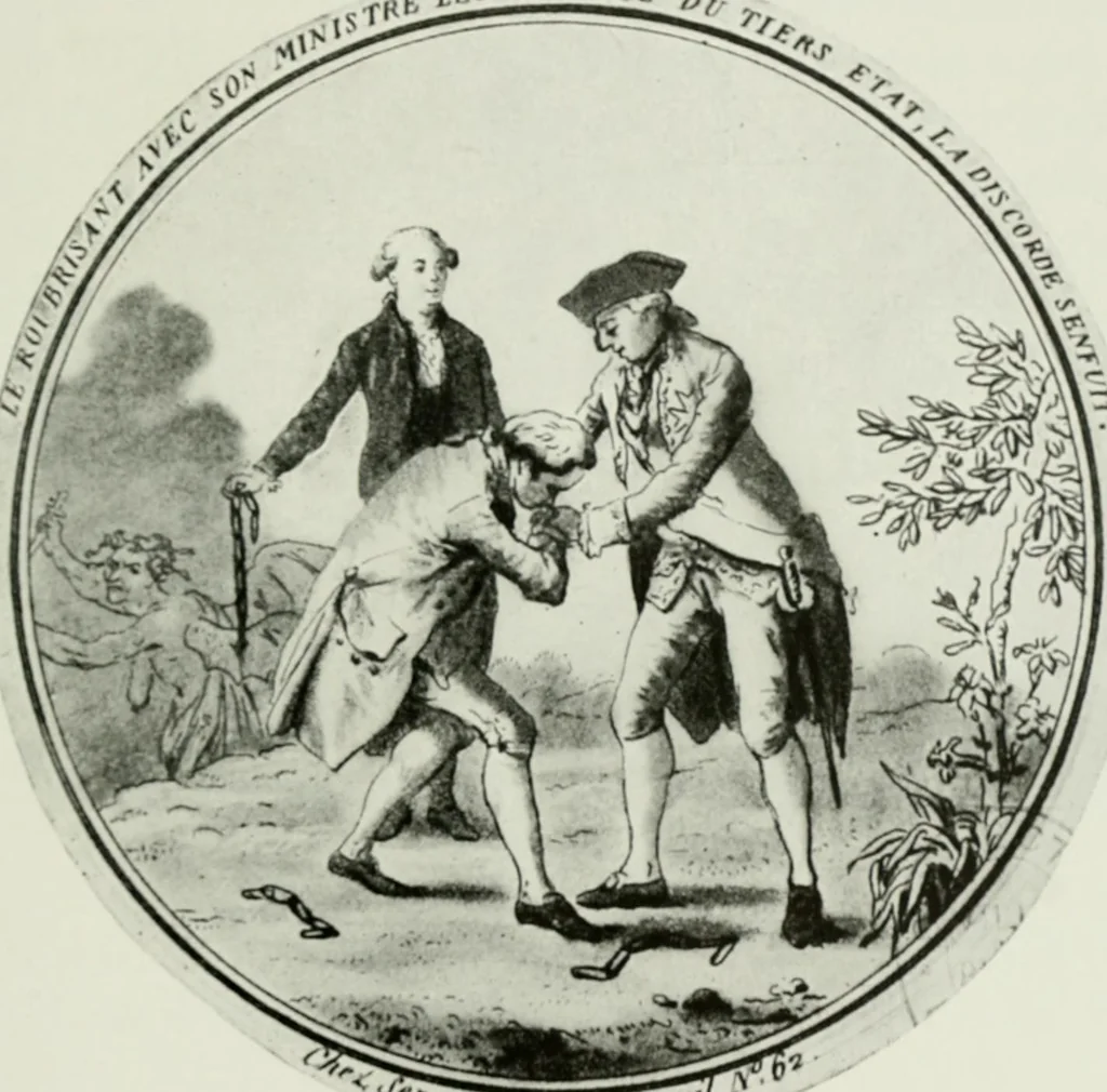 An illustration from Symbol and satire in the French Revolution, 1912, leaf 110