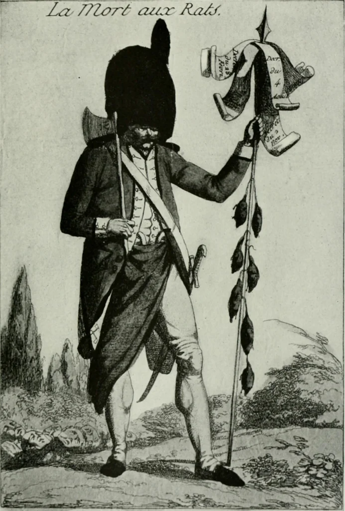 An illustration from Symbol and satire in the French Revolution, 1912, leaf 126