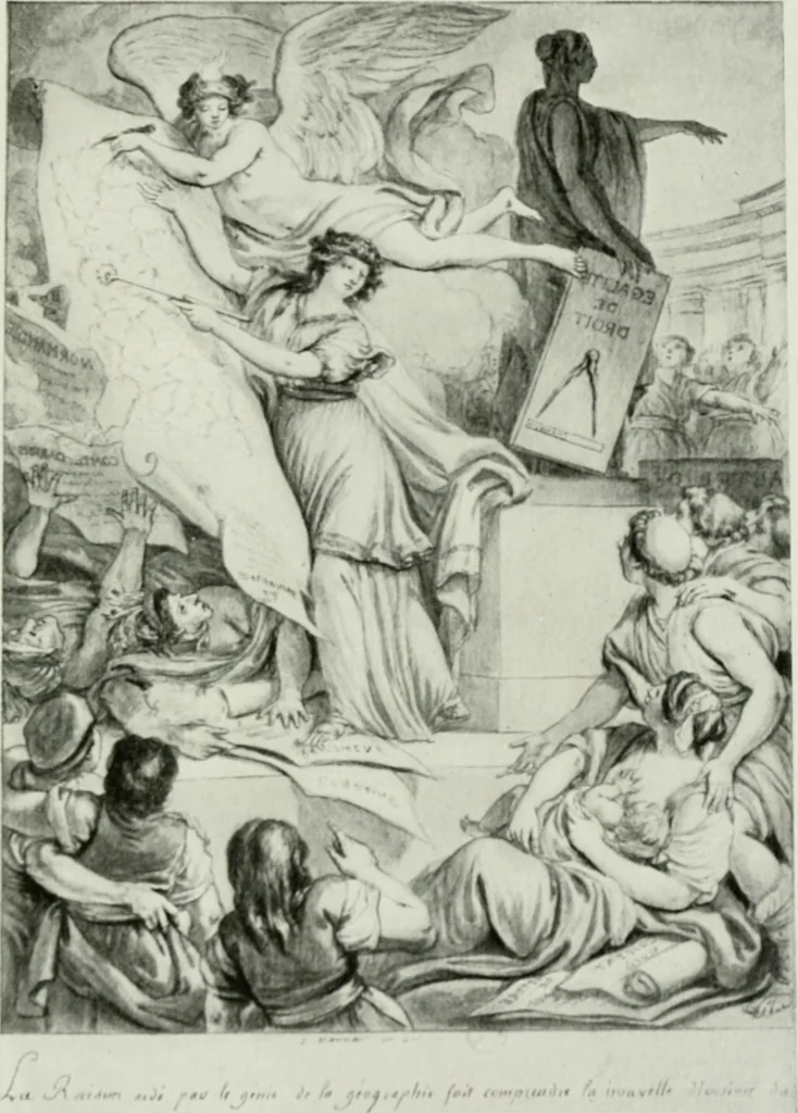 An illustration from Symbol and satire in the French Revolution, 1912, leaf 148