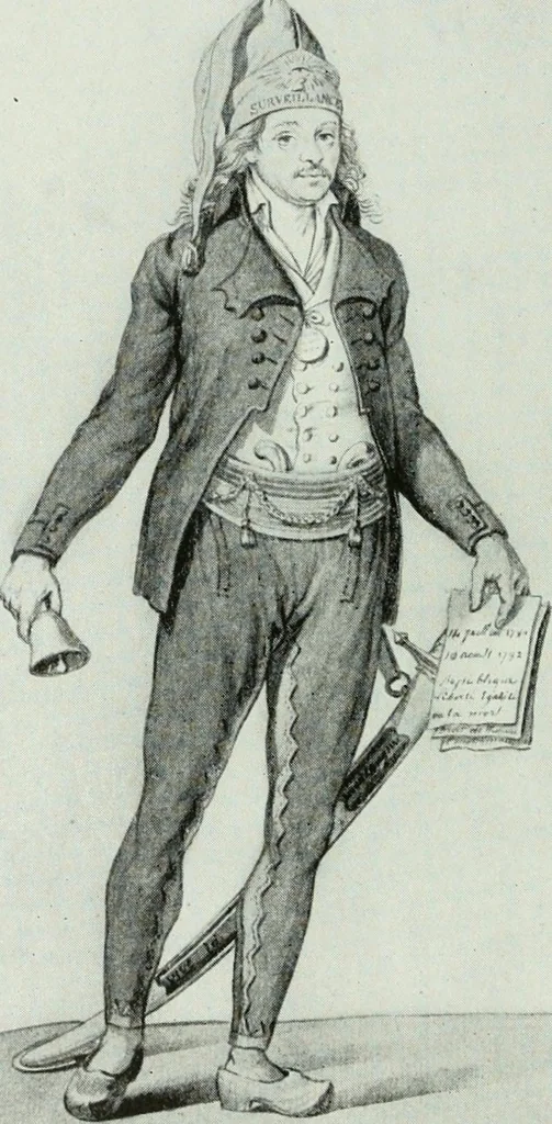 An illustration from Symbol and satire in the French Revolution, 1912, leaf 153