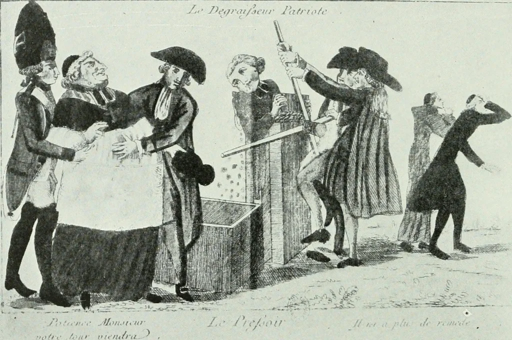 An illustration from Symbol and satire in the French Revolution, 1912, leaf 157