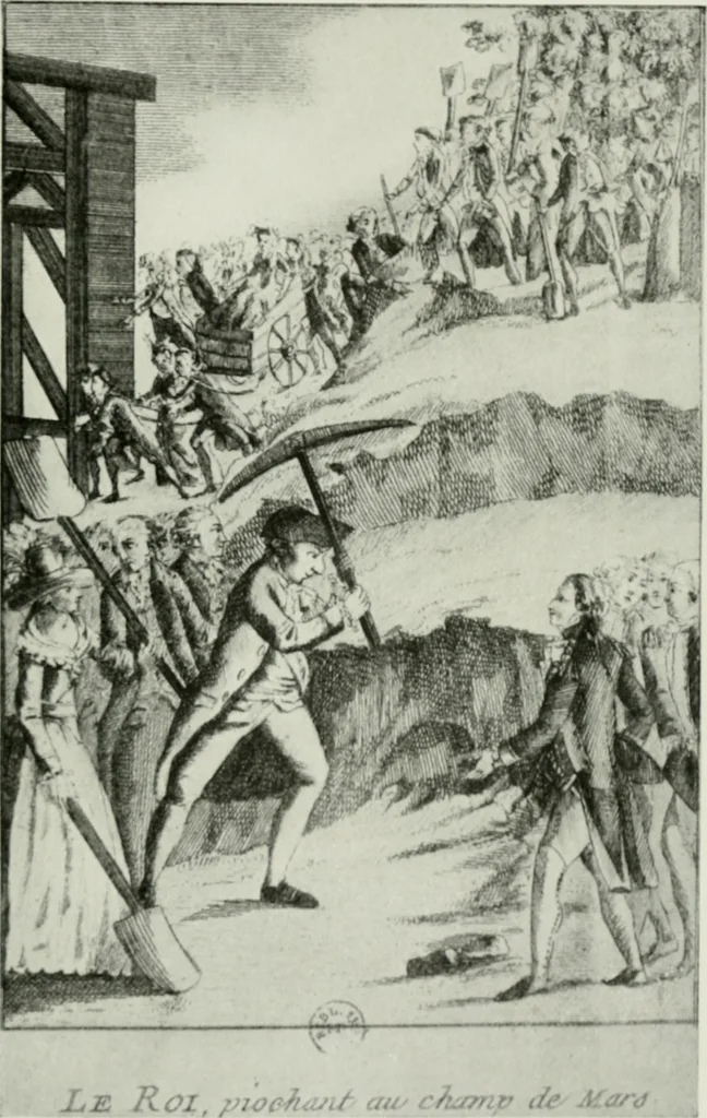 An illustration from Symbol and satire in the French Revolution, 1912, leaf 174