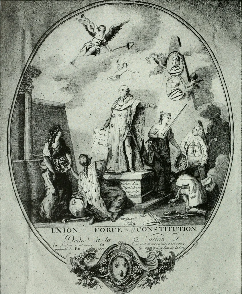 An illustration from Symbol and satire in the French Revolution, 1912, leaf 187