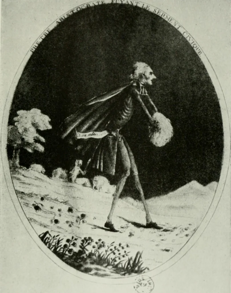 An illustration from Symbol and satire in the French Revolution, 1912, leaf 194