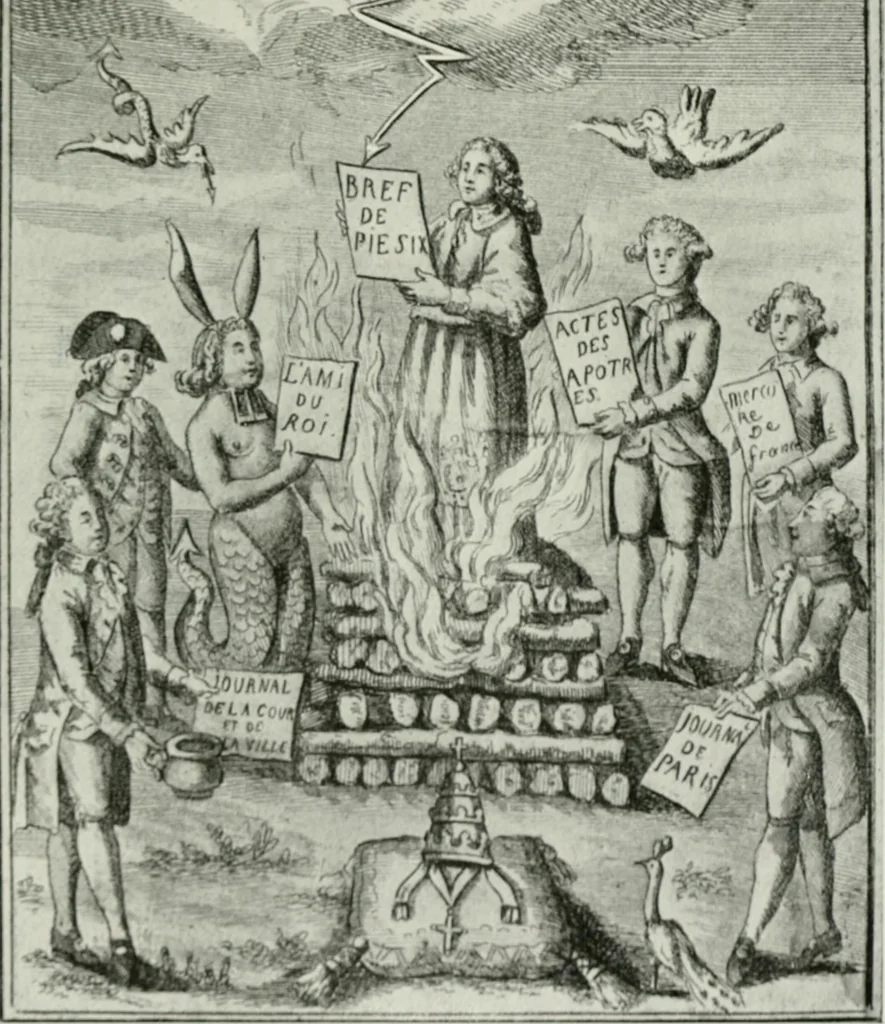 An illustration from Symbol and satire in the French Revolution, 1912, leaf 202