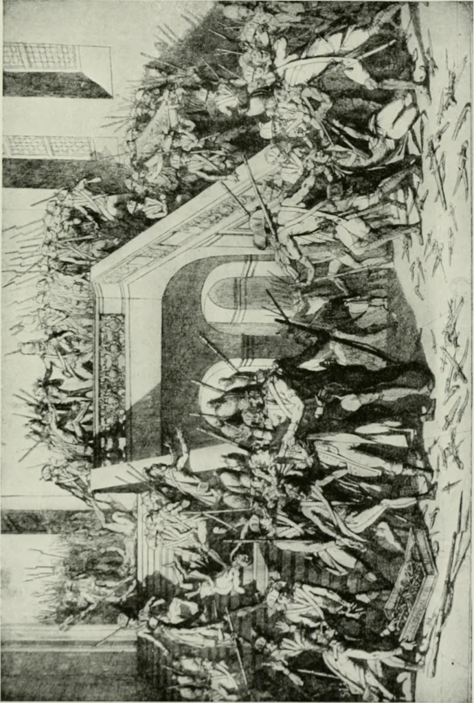 An illustration from Symbol and satire in the French Revolution, 1912, leaf 204