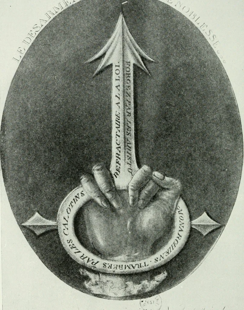 An illustration from Symbol and satire in the French Revolution, 1912, leaf 207