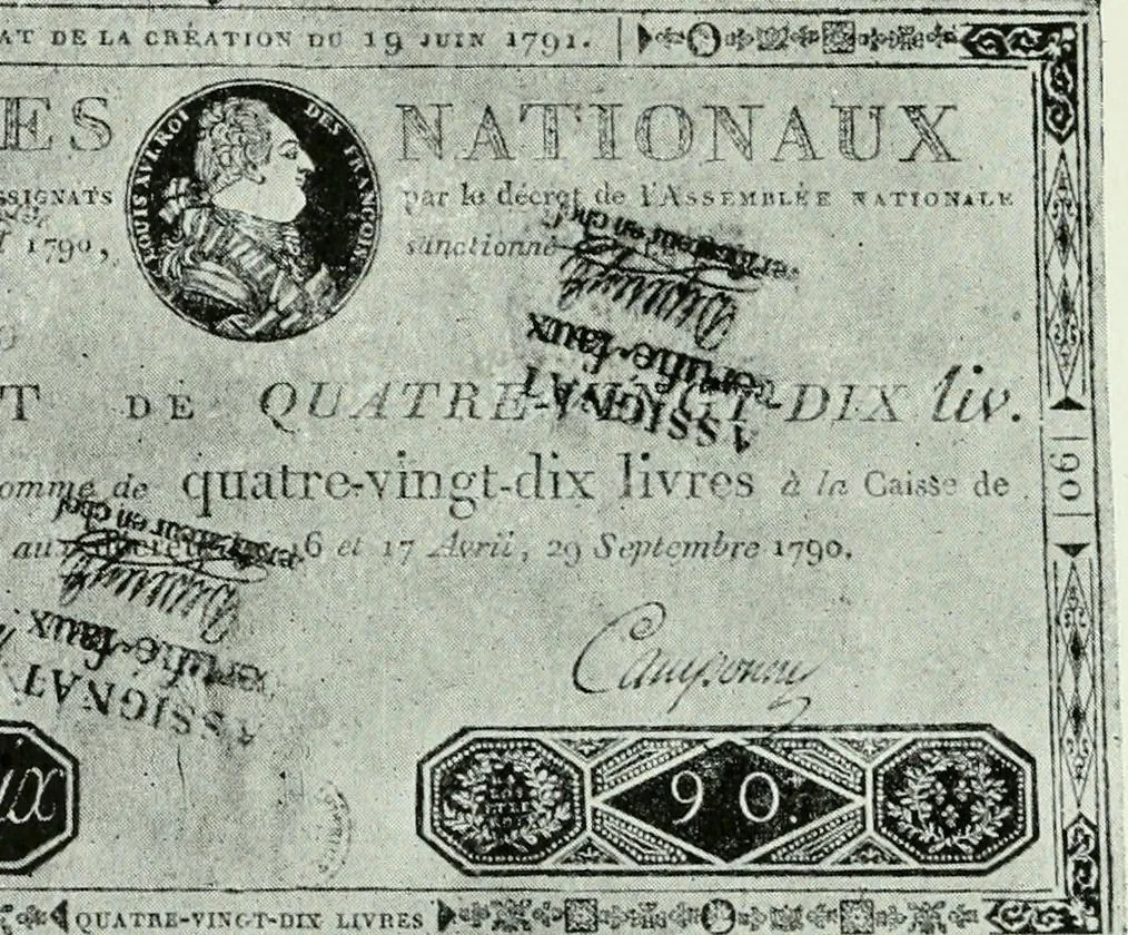 An illustration from Symbol and satire in the French Revolution, 1912, leaf 221