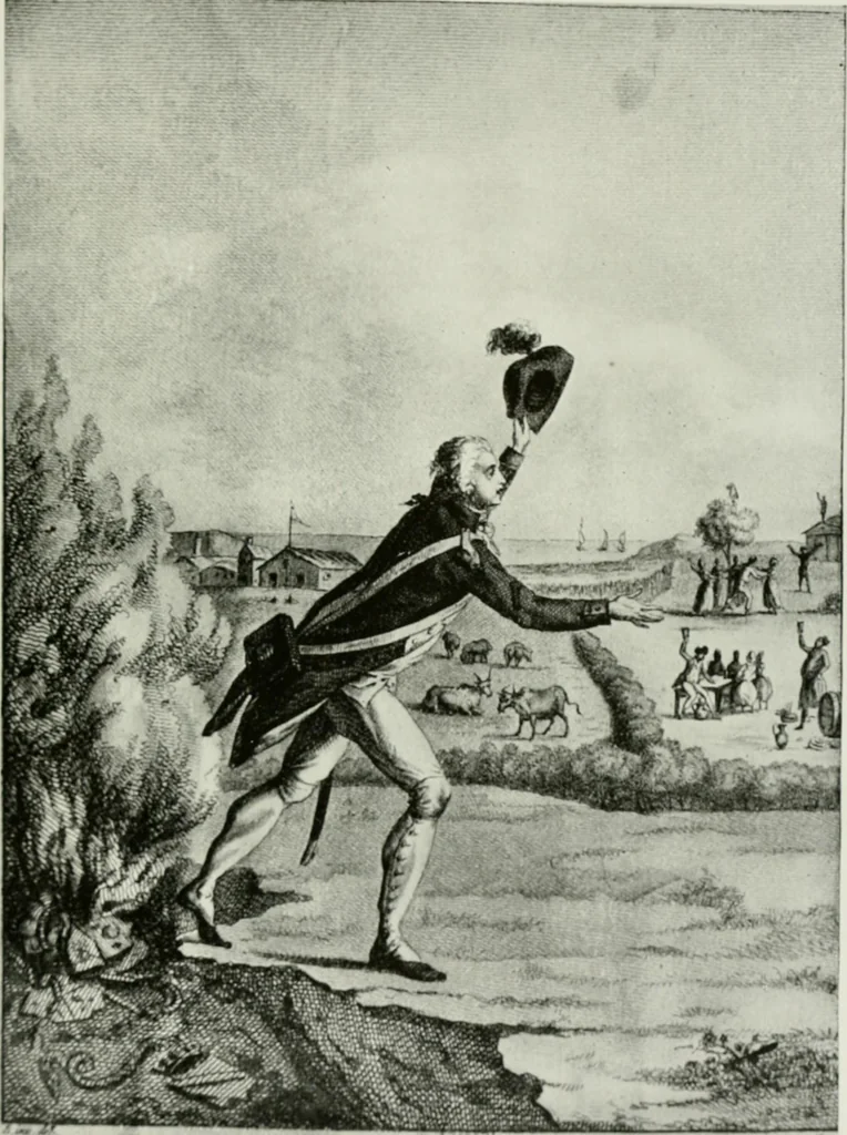 An illustration from Symbol and satire in the French Revolution, 1912, leaf 244