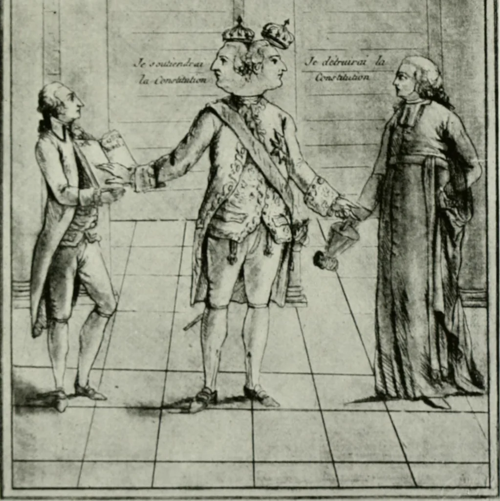 An illustration from Symbol and satire in the French Revolution, 1912, leaf 258
