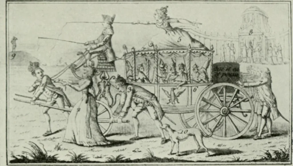 An illustration from Symbol and satire in the French Revolution, 1912, leaf 262