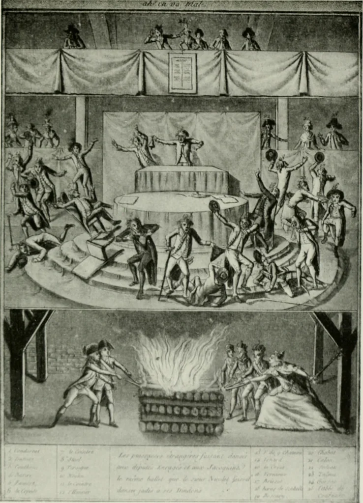 An illustration from Symbol and satire in the French Revolution, 1912, leaf 266
