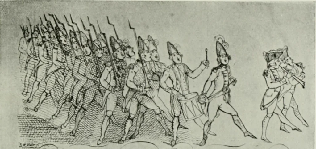 An illustration from Symbol and satire in the French Revolution, 1912, leaf 288