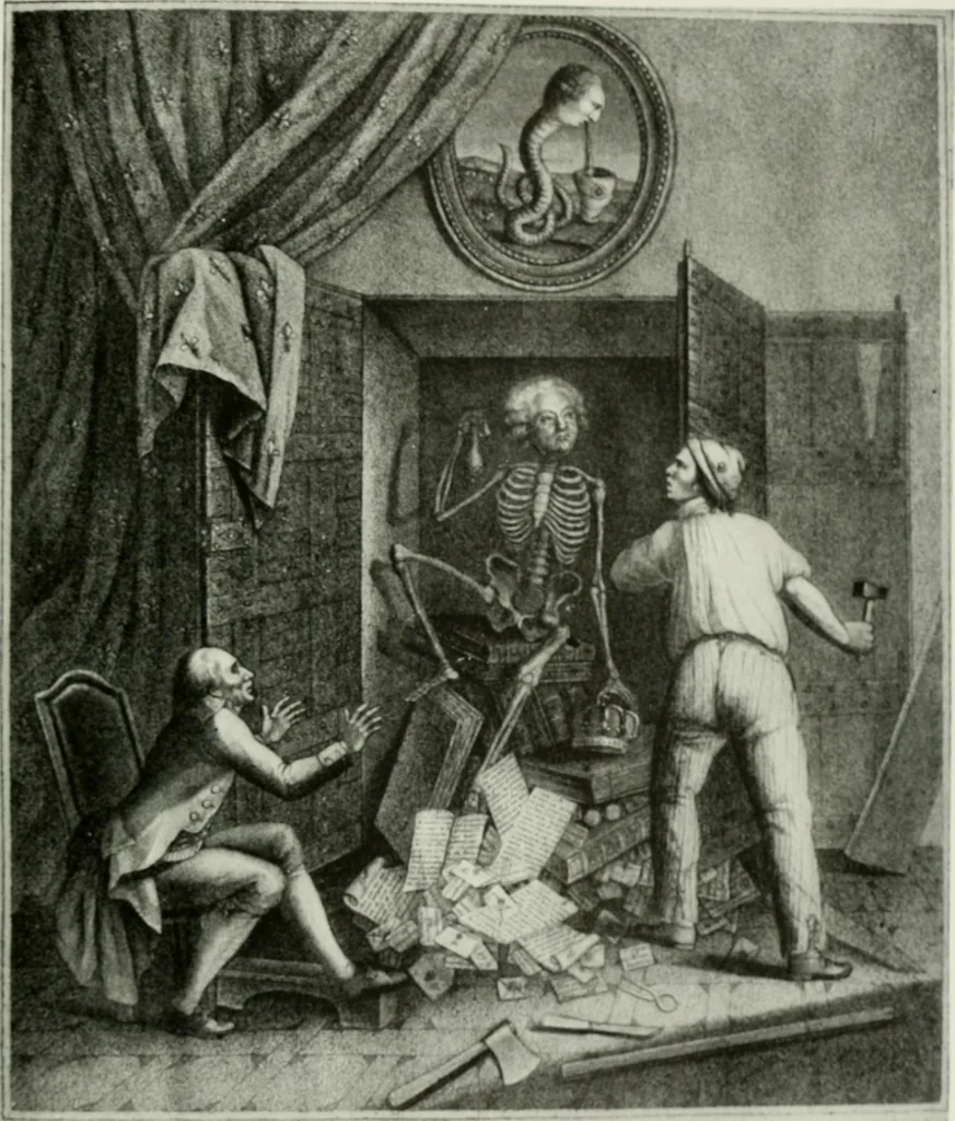 An illustration from Symbol and satire in the French Revolution, 1912, leaf 322