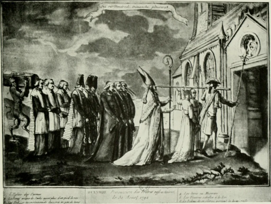 An illustration from Symbol and satire in the French Revolution, 1912, leaf 330