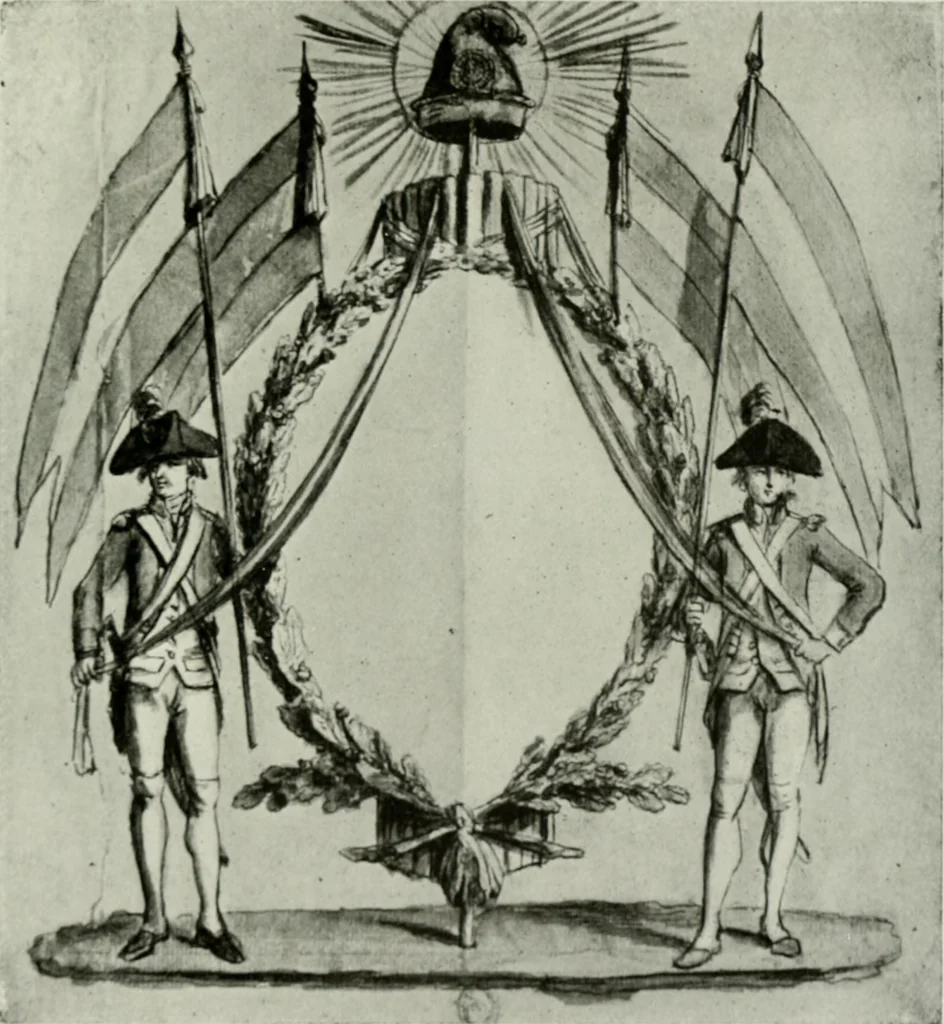 An illustration from Symbol and satire in the French Revolution, 1912, leaf 346