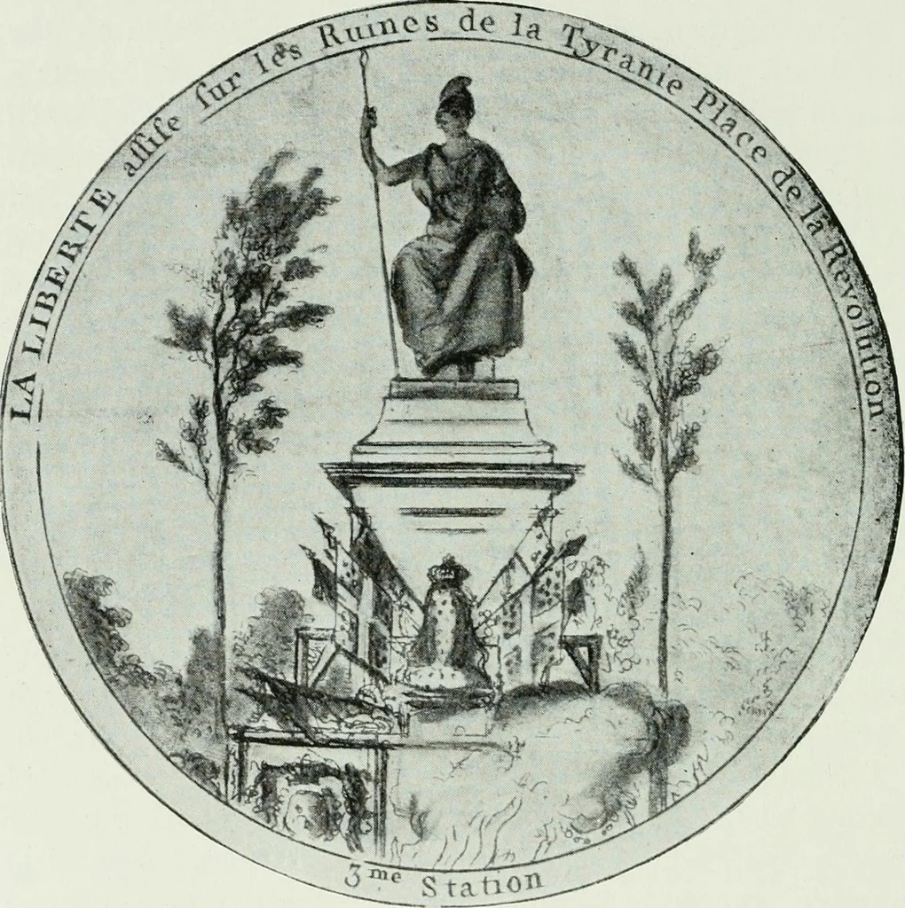 An illustration from Symbol and satire in the French Revolution, 1912, leaf 401