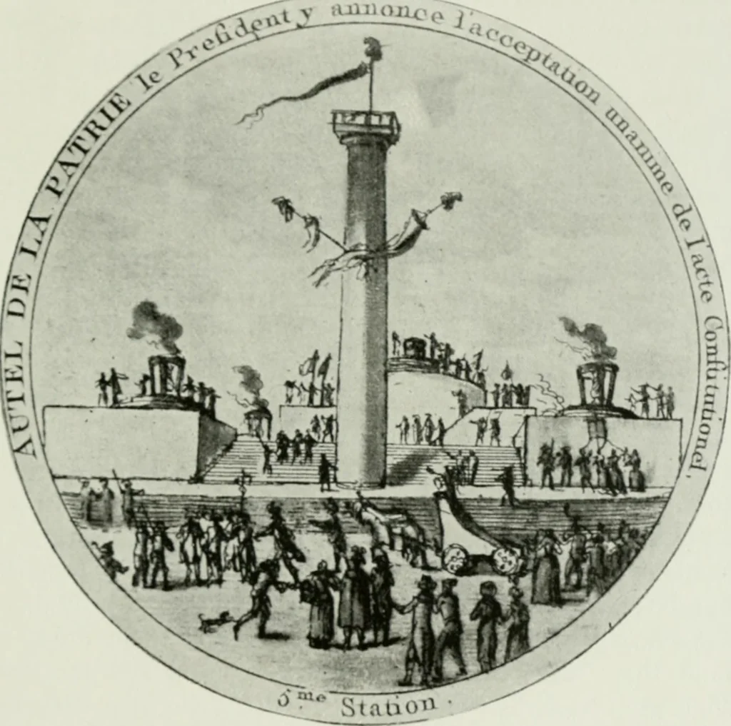 An illustration from Symbol and satire in the French Revolution, 1912, leaf 404