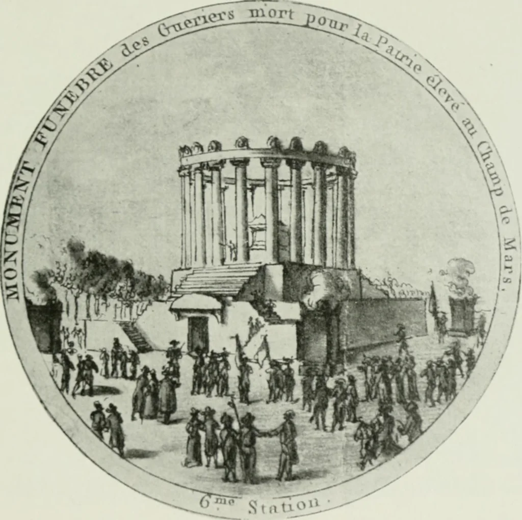 An illustration from Symbol and satire in the French Revolution, 1912, leaf 406