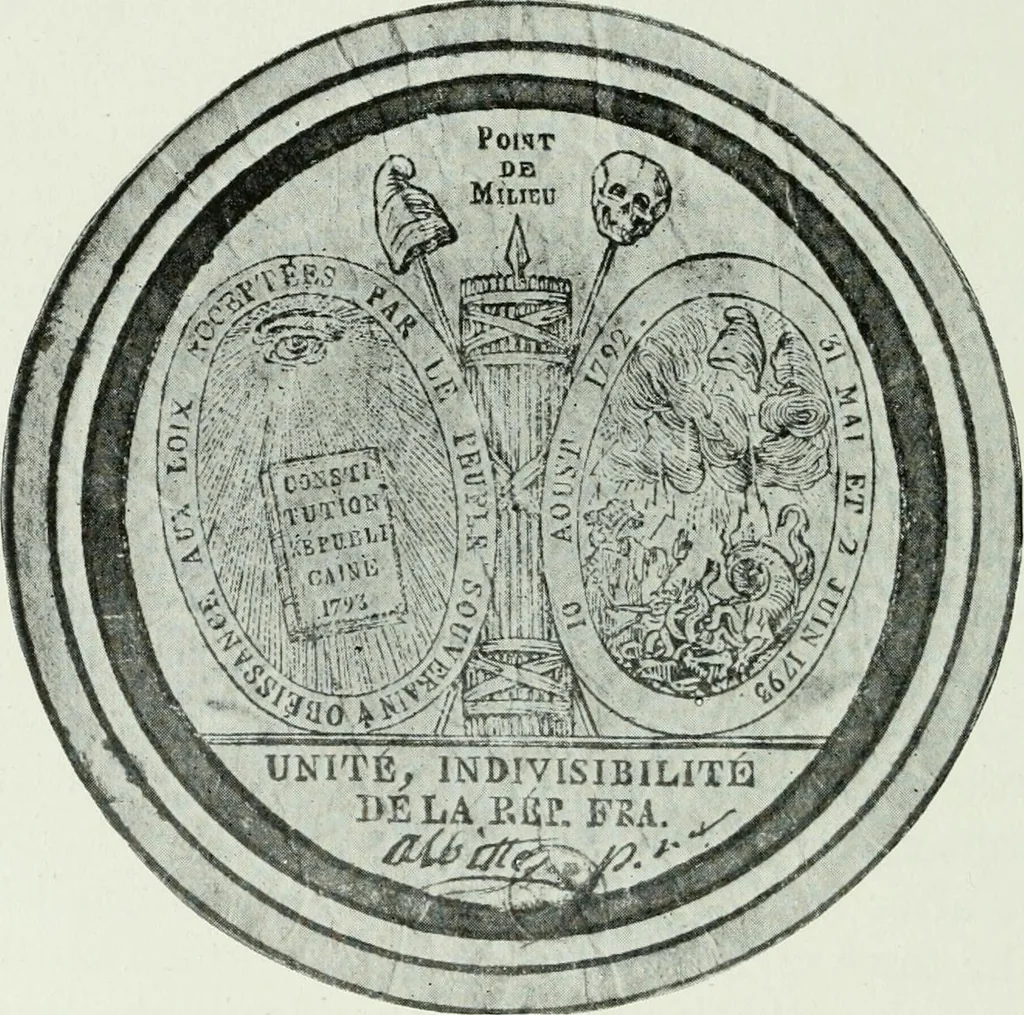 An illustration from Symbol and satire in the French Revolution, 1912, leaf 411