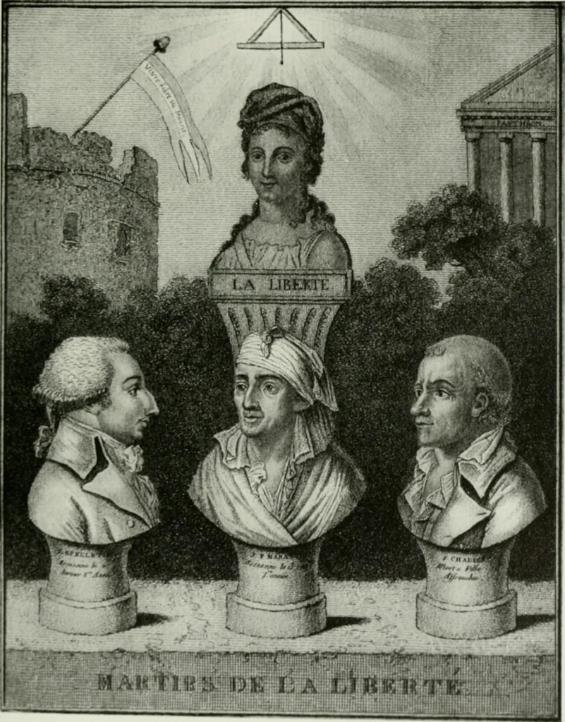 An illustration from Symbol and satire in the French Revolution, 1912, leaf 412