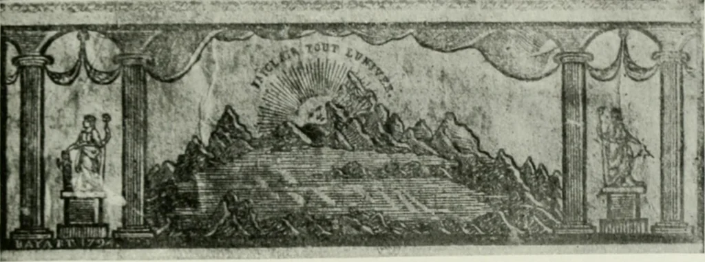 An illustration from Symbol and satire in the French Revolution, 1912, leaf 456
