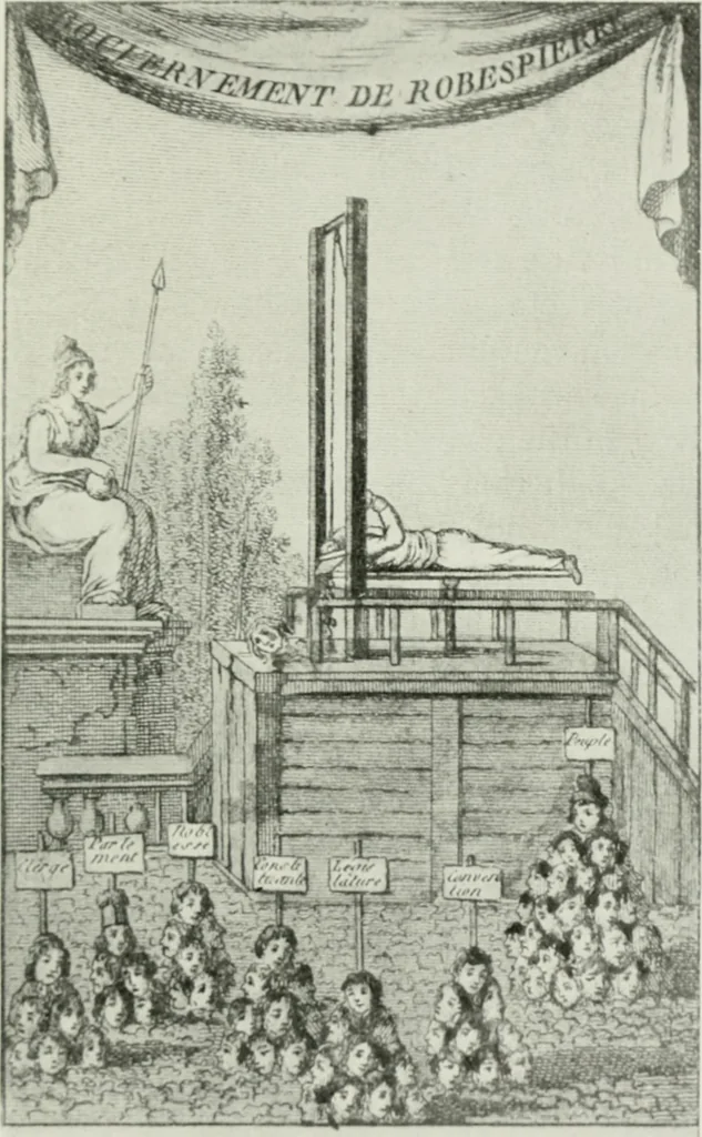 An illustration from Symbol and satire in the French Revolution, 1912, leaf 466