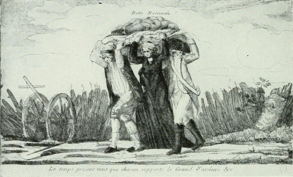 An illustration from Symbol and satire in the French Revolution, 1912, leaf 83