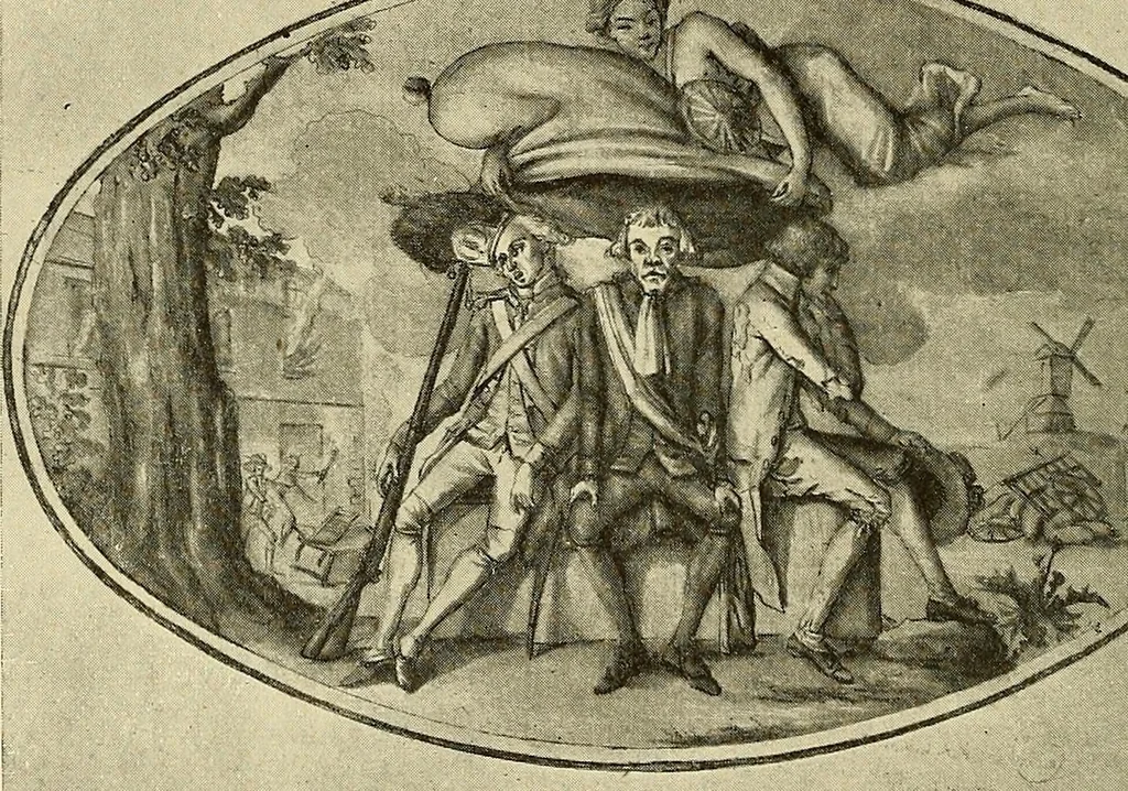 An illustration from Symbol and satire in the French Revolution, 1912, leaf 103