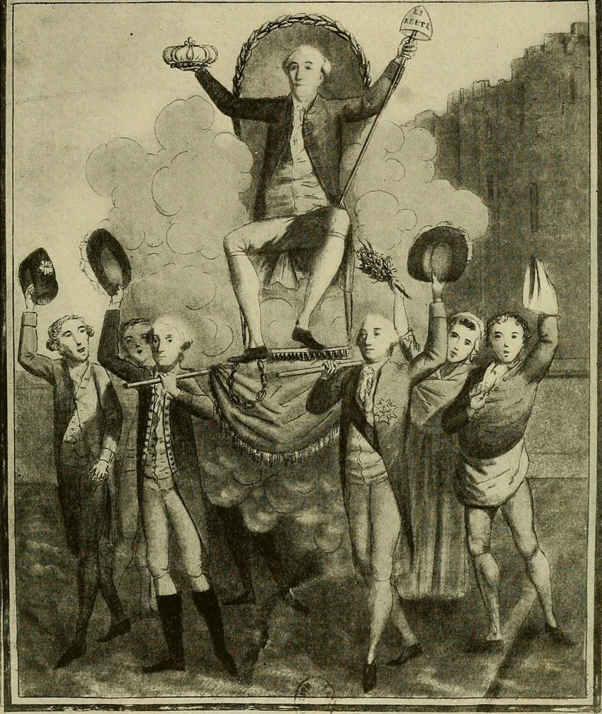 An illustration from Symbol and satire in the French Revolution, 1912, leaf 106