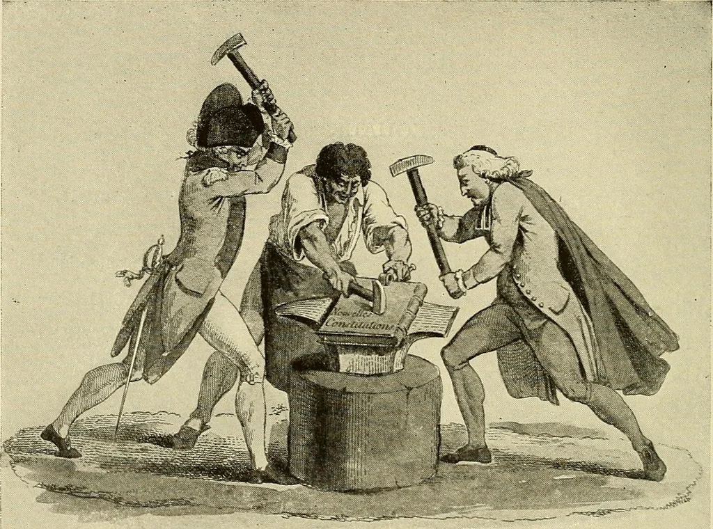 An illustration from Symbol and satire in the French Revolution, 1912, leaf 113