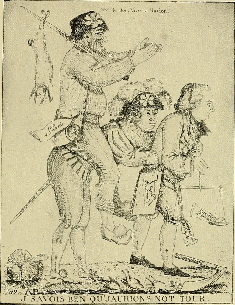 An illustration from Symbol and satire in the French Revolution, 1912, leaf 124