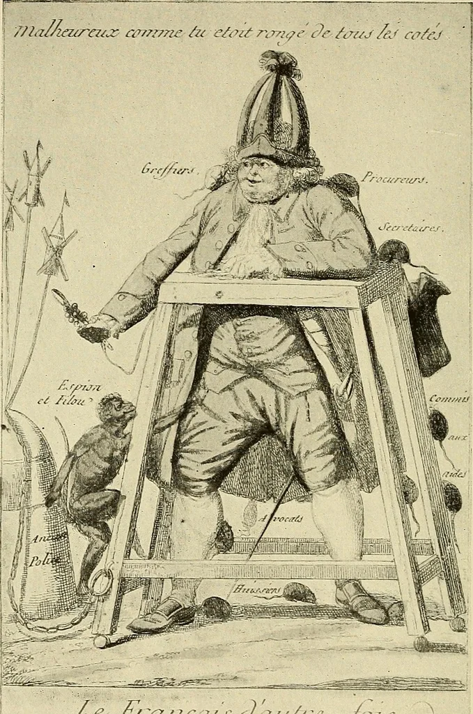 An illustration from Symbol and satire in the French Revolution, 1912, leaf 125