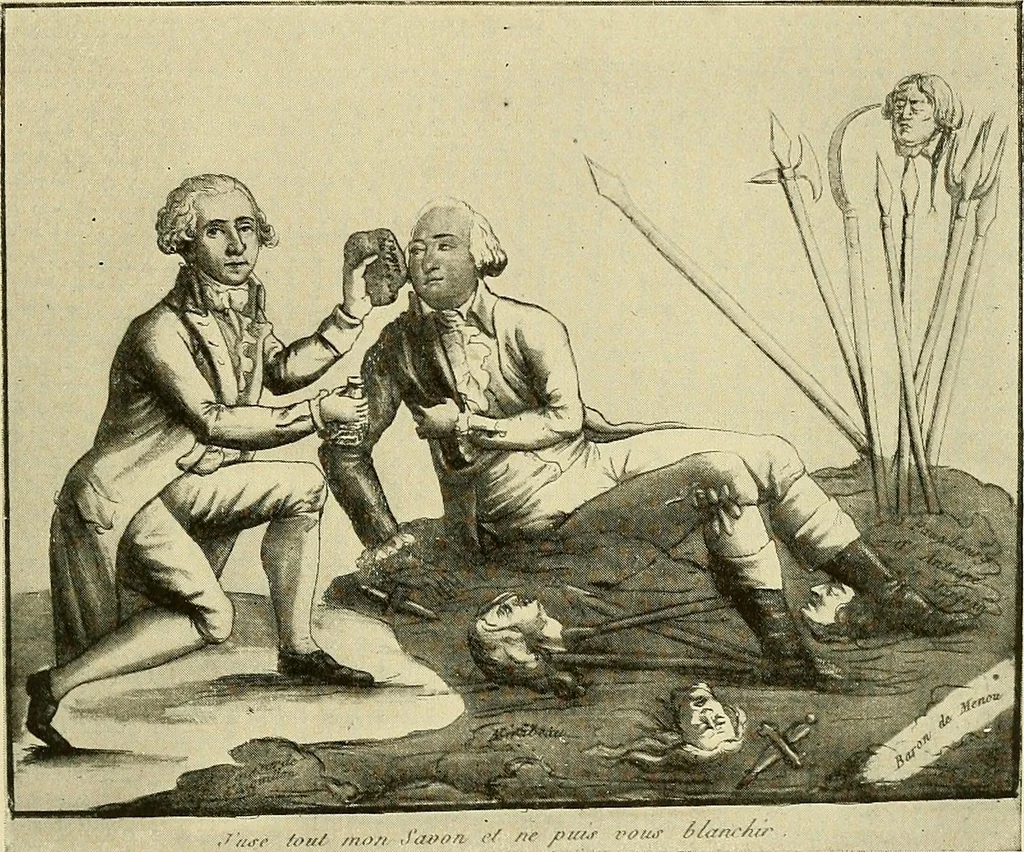 An illustration from Symbol and satire in the French Revolution, 1912, leaf 136