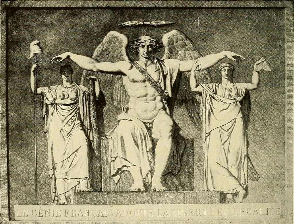 An illustration from Symbol and satire in the French Revolution, 1912, leaf 151