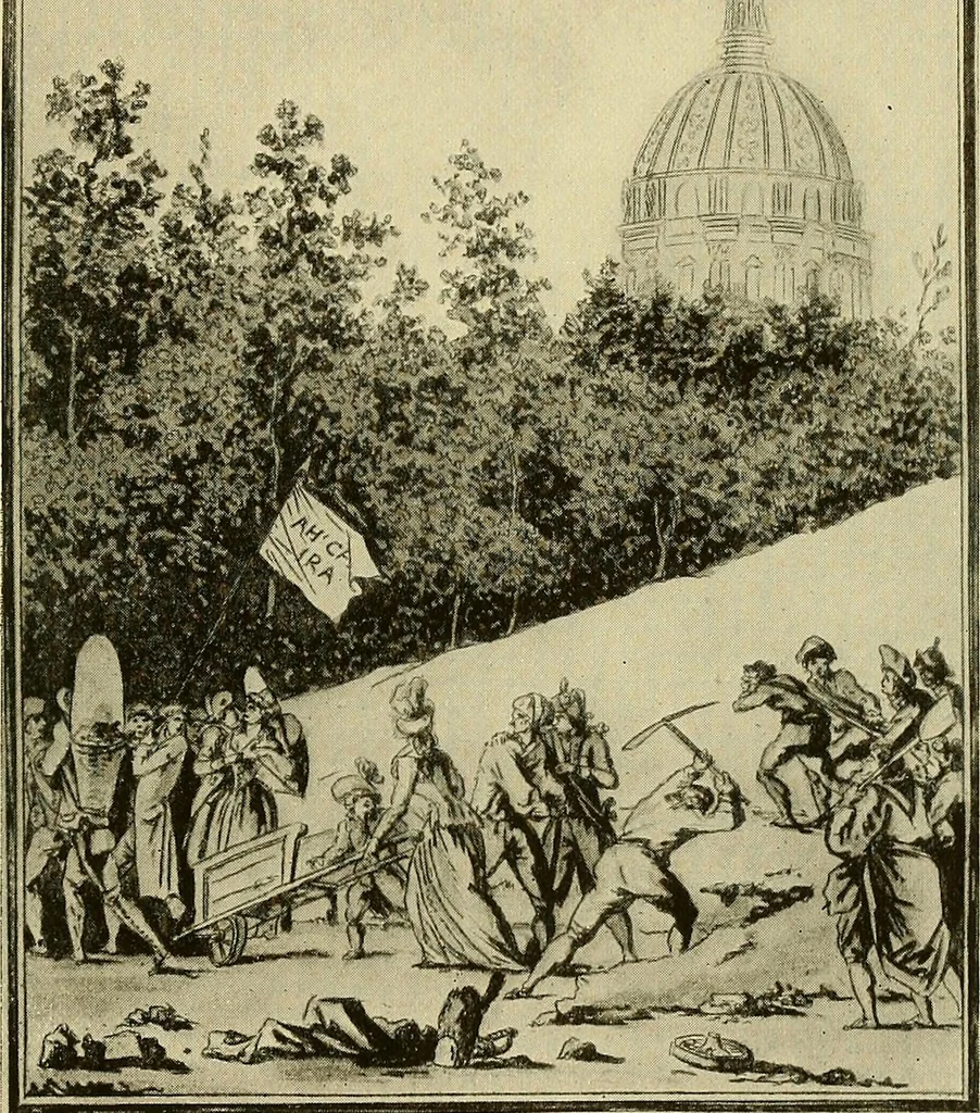 An illustration from Symbol and satire in the French Revolution, 1912, leaf 172