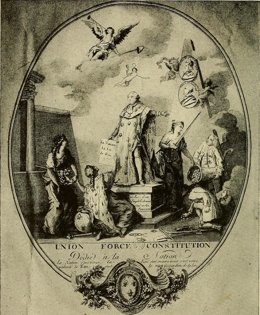 An illustration from Symbol and satire in the French Revolution, 1912, leaf 187