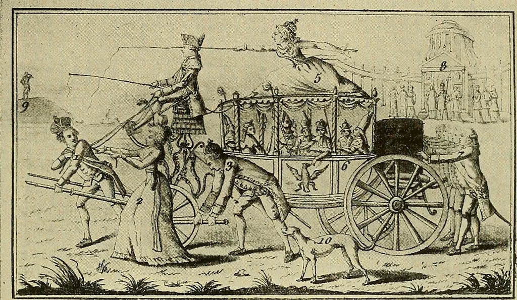 An illustration from Symbol and satire in the French Revolution, 1912, leaf 262