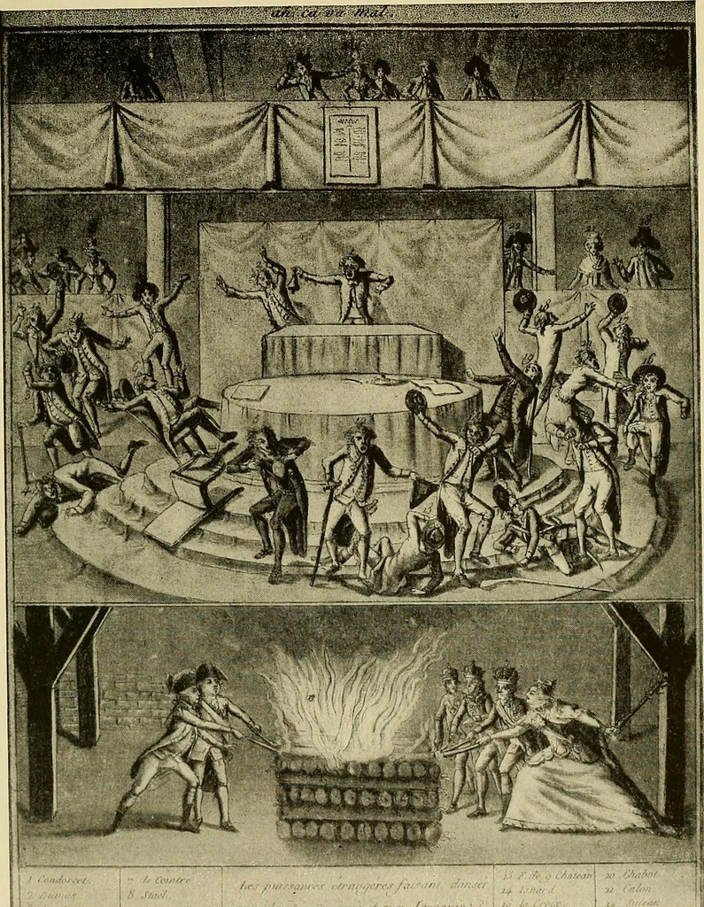 An illustration from Symbol and satire in the French Revolution, 1912, leaf 266