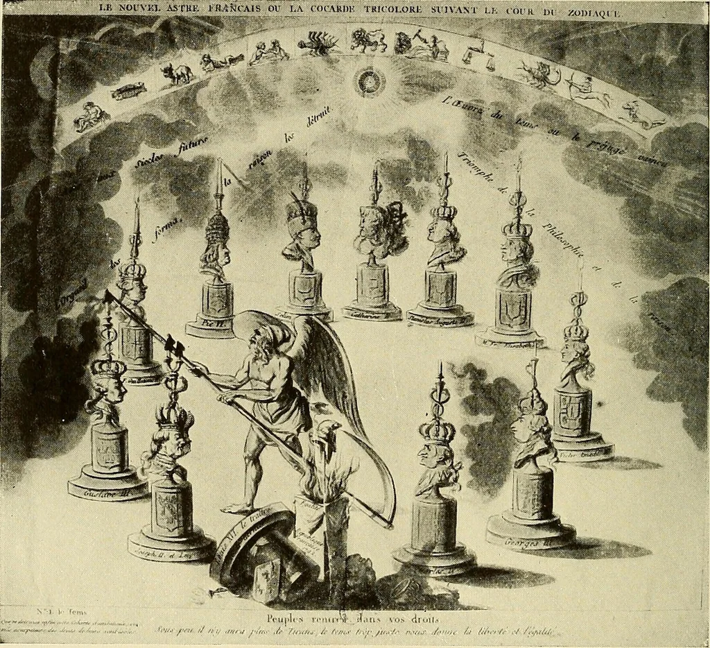 An illustration from Symbol and satire in the French Revolution, 1912, leaf 347